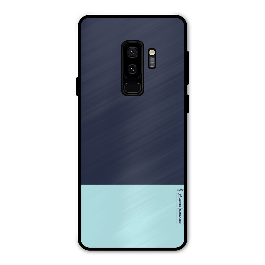 Pastel Blues Metal Back Case for Galaxy S9 Plus