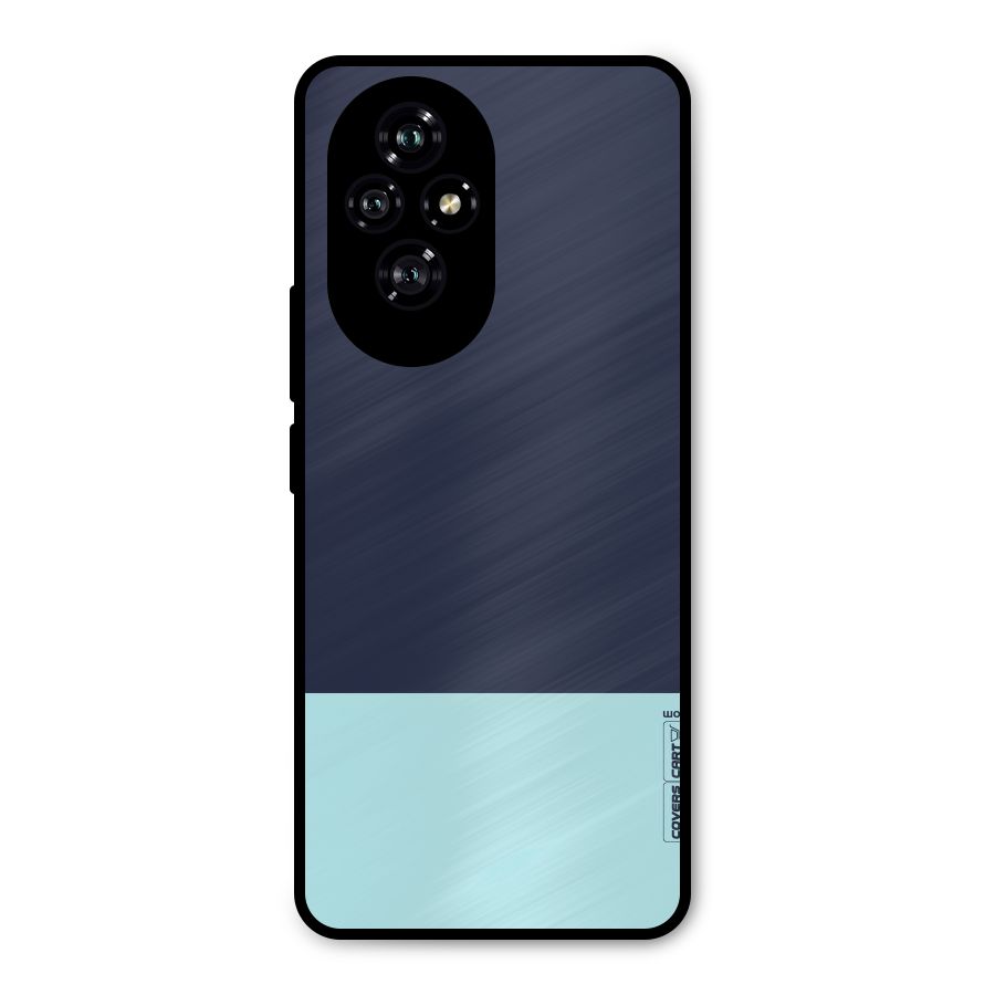 Pastel Blues Metal Back Case for Honor 200