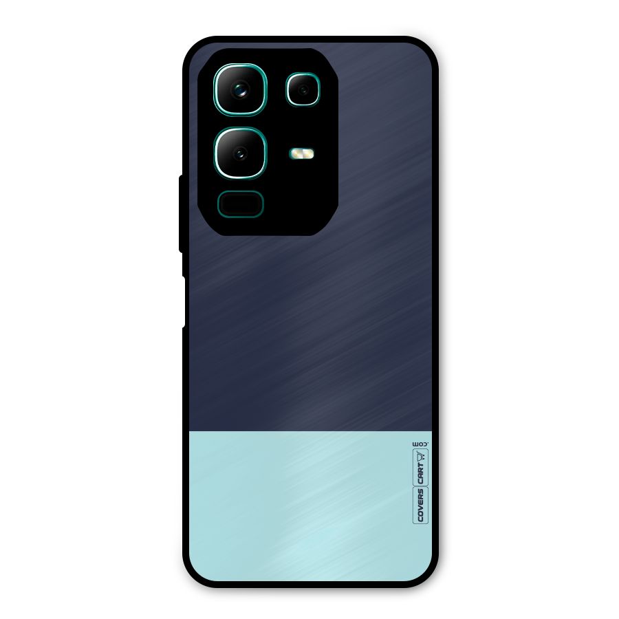 Pastel Blues Metal Back Case for Infinix Note 50x