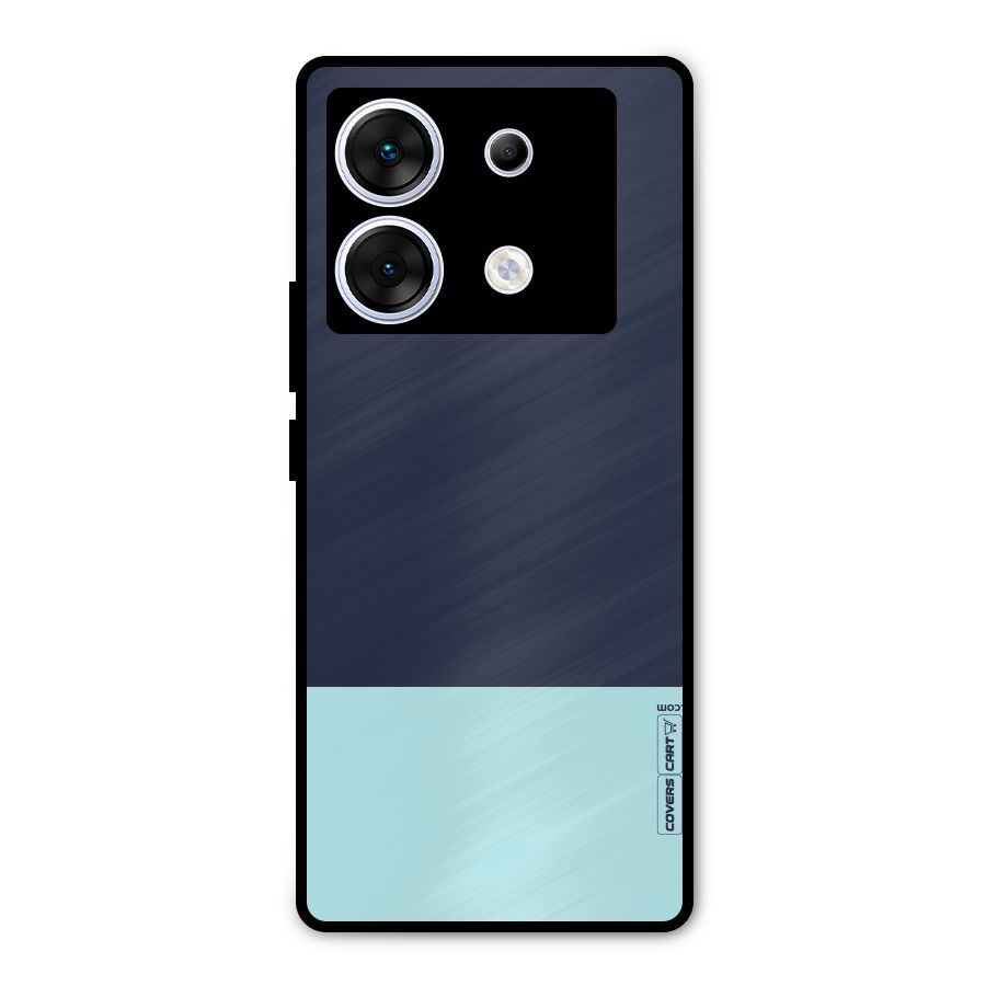Pastel Blues Metal Back Case for Infinix Zero 30 5G