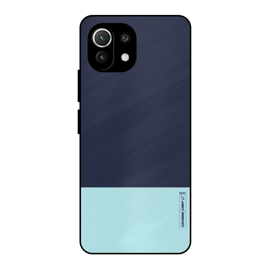 Pastel Blues Metal Back Case for Mi 11 Lite