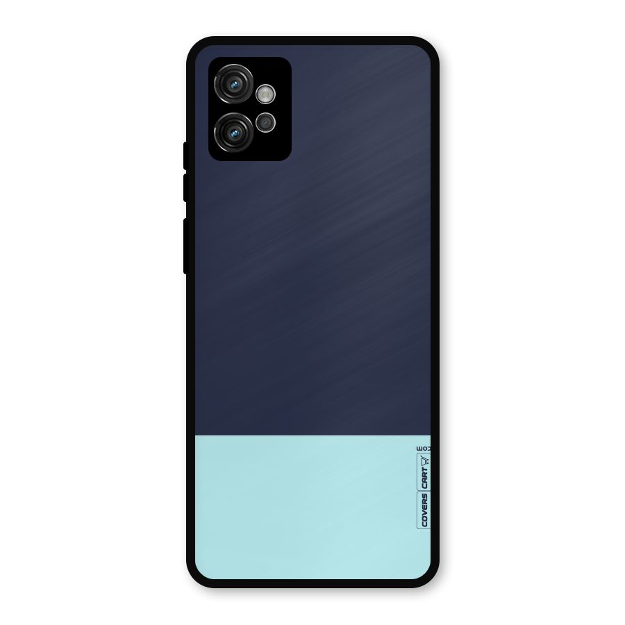 Pastel Blues Metal Back Case for Moto G32