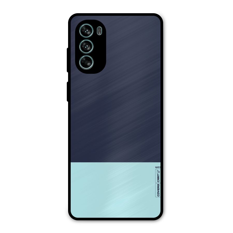 Pastel Blues Metal Back Case for Moto G62