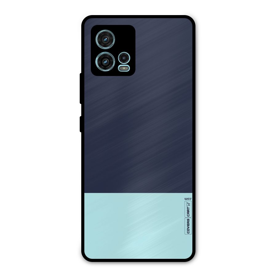 Pastel Blues Metal Back Case for Moto G72