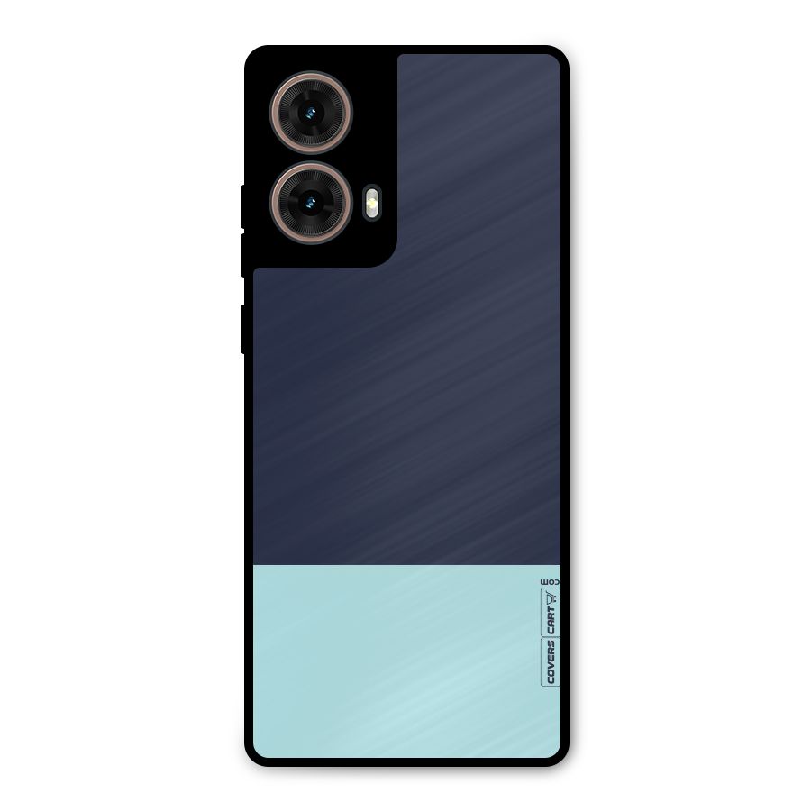 Pastel Blues Metal Back Case for Moto G85