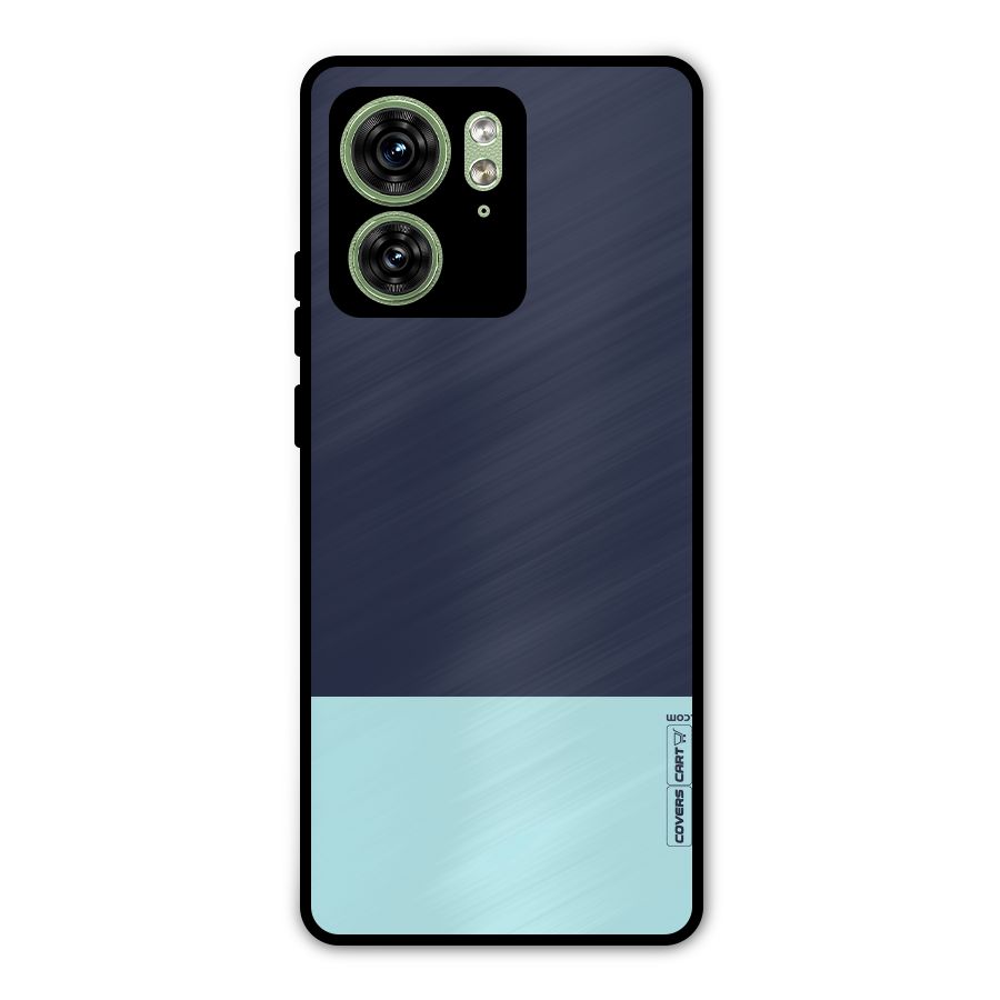 Pastel Blues Metal Back Case for Motorola Edge 40 5G