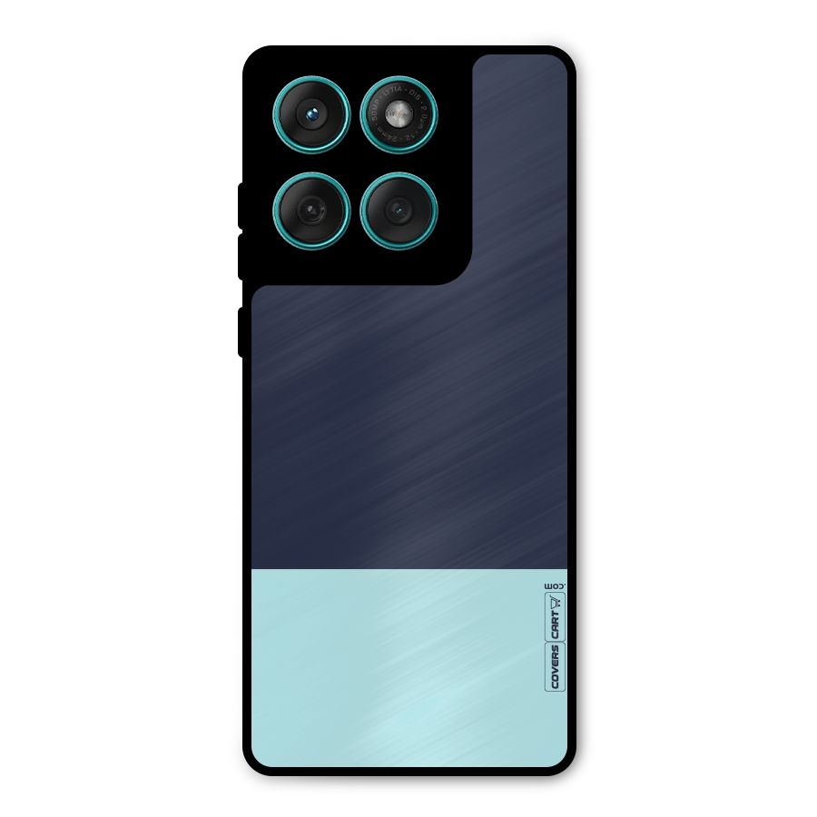 Pastel Blues Metal Back Case for Motorola Edge 60 Fusion