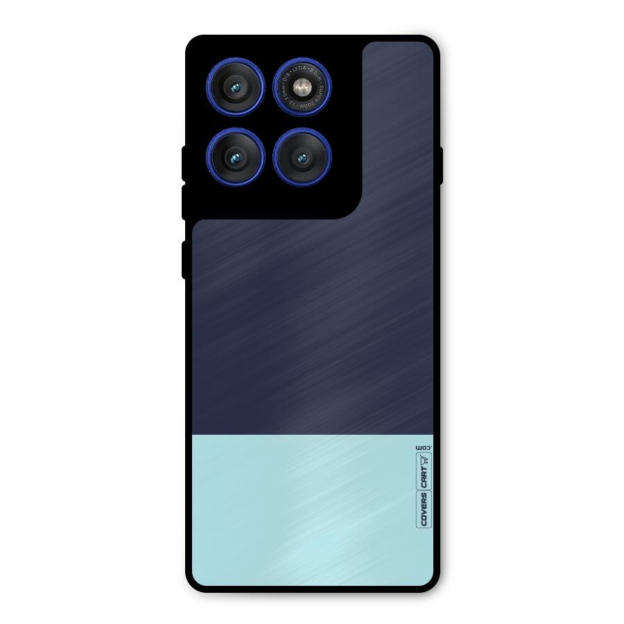 Pastel Blues Metal Back Case for Motorola Edge 60 Pro