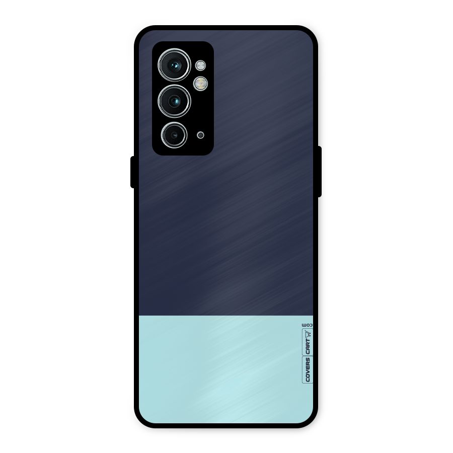 Pastel Blues Metal Back Case for OnePlus 9RT 5G