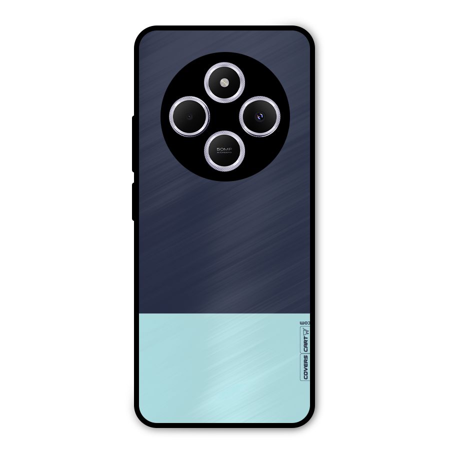 Pastel Blues Metal Back Case for Poco C75 5G