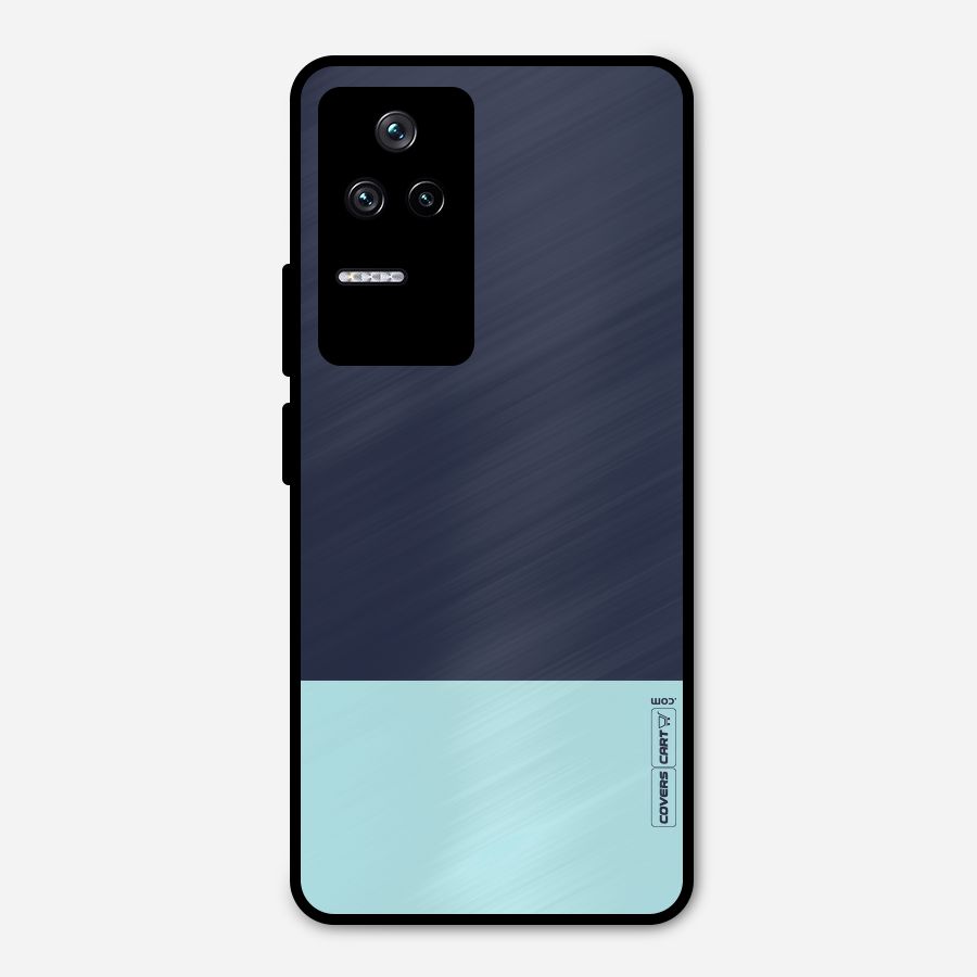Pastel Blues Metal Back Case for Poco F4 5G