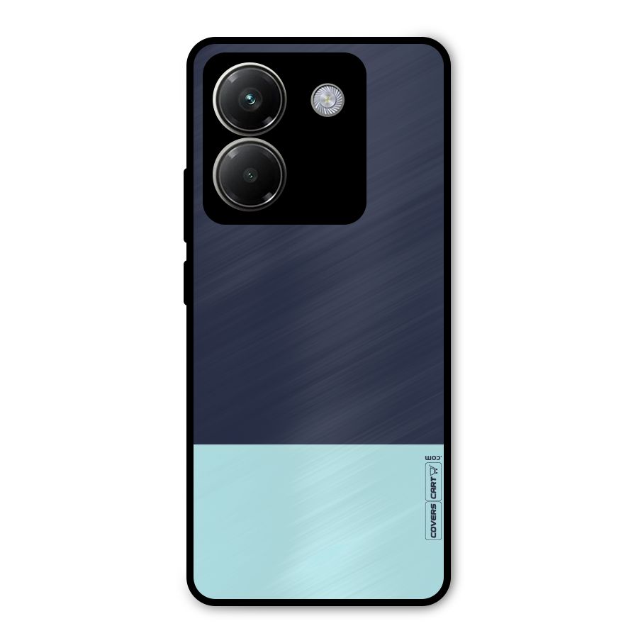 Pastel Blues Metal Back Case for Poco M7 Pro 5G
