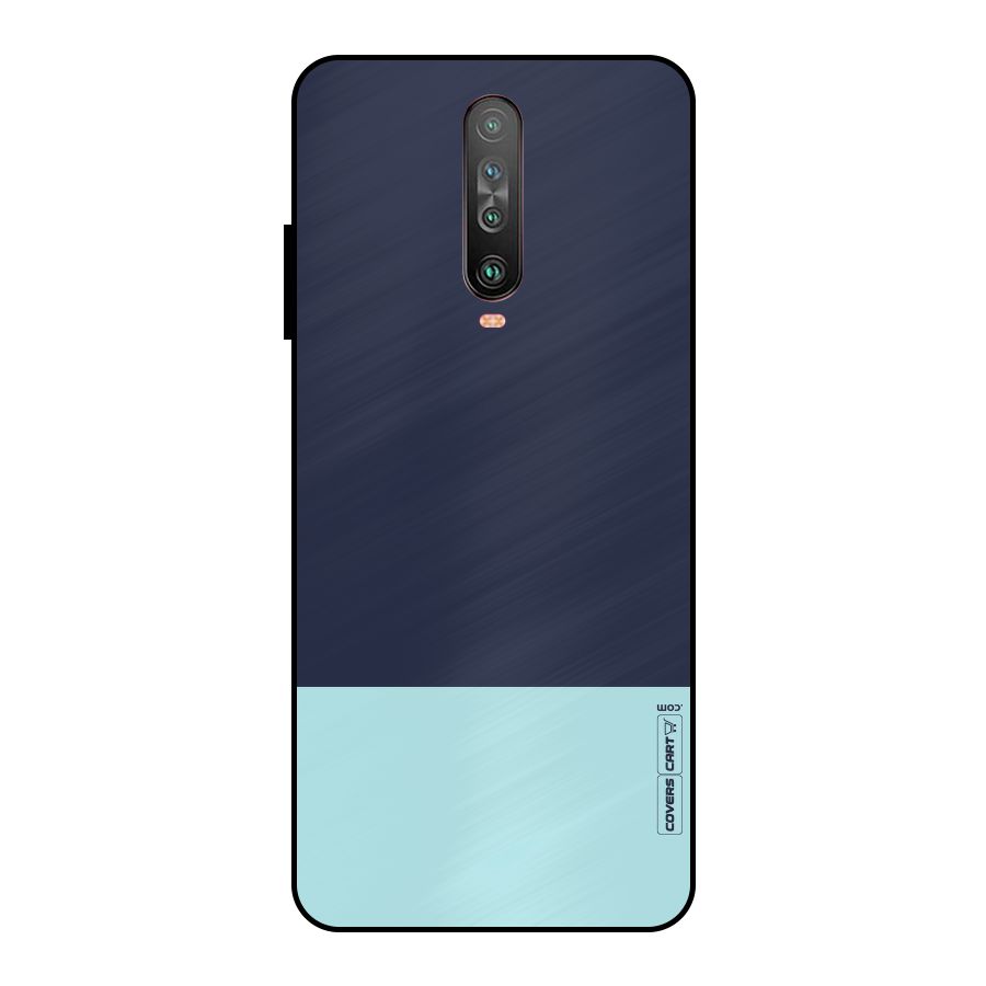 Pastel Blues Metal Back Case for Poco X2