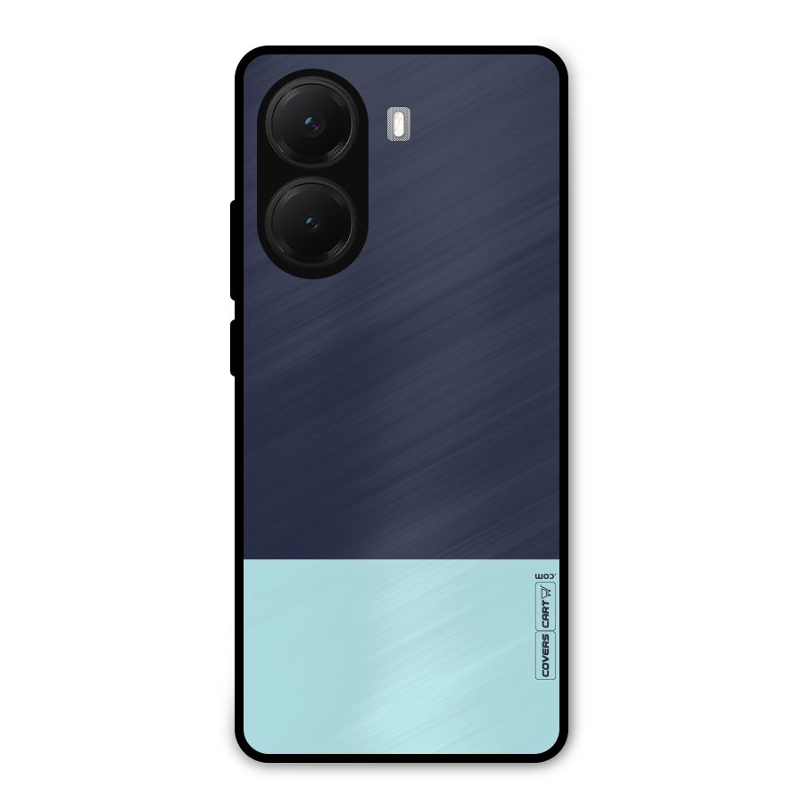 Pastel Blues Metal Back Case for Poco X7 Pro