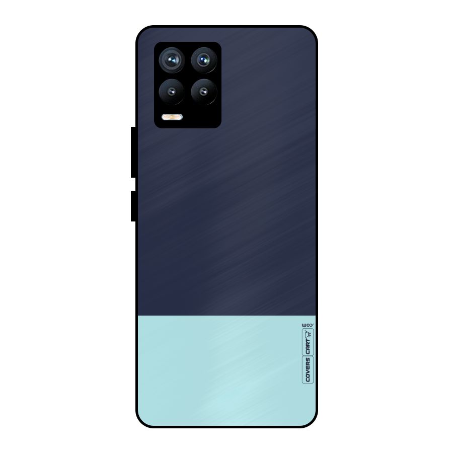 Pastel Blues Metal Back Case for Realme 8 Pro