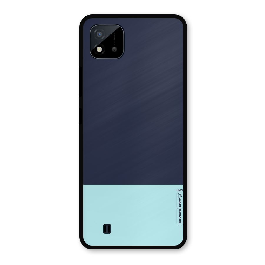 Pastel Blues Metal Back Case for Realme C11 2021