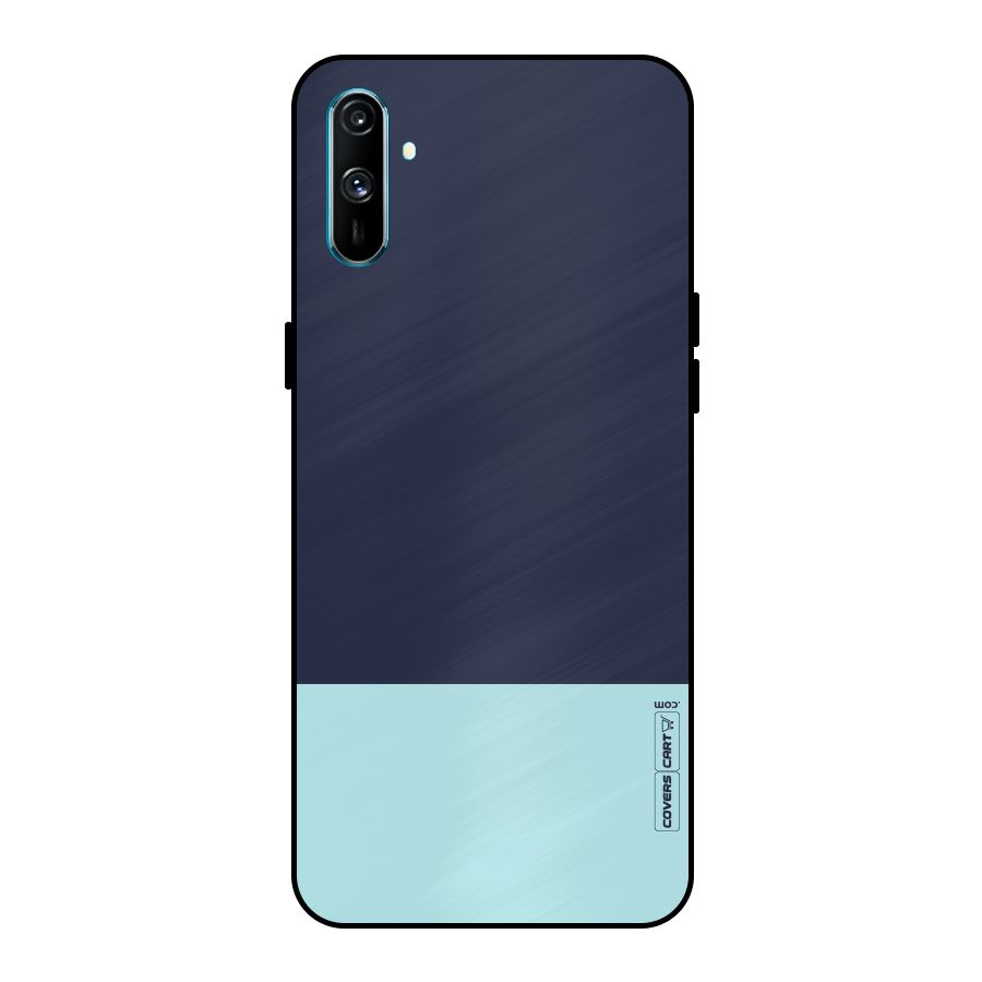 Pastel Blues Metal Back Case for Realme C3