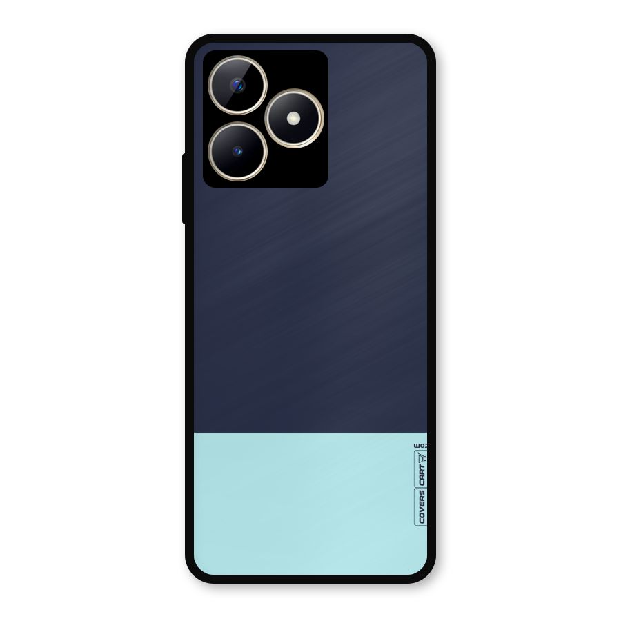 Pastel Blues Metal Back Case for Realme C53