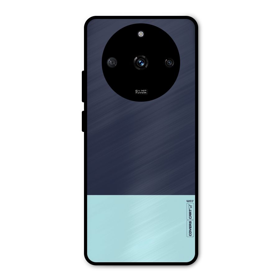 Pastel Blues Metal Back Case for Realme Narzo 60 5G