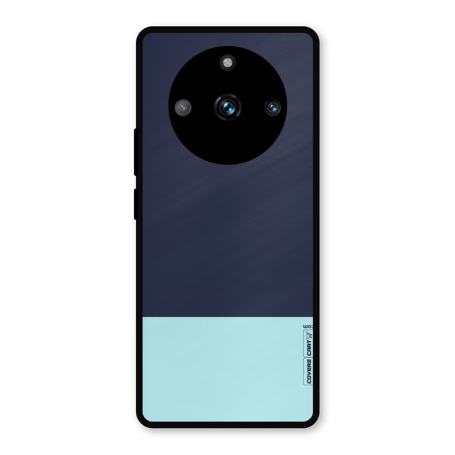 Pastel Blues Metal Back Case for Realme Narzo 60 Pro
