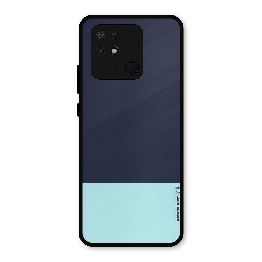 Pastel Blues Metal Back Case for Redmi 10 Power