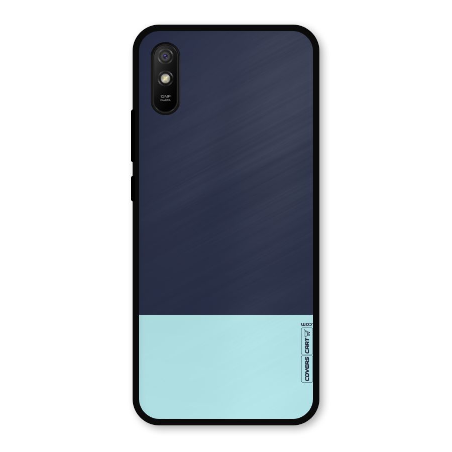 Pastel Blues Metal Back Case for Redmi 9i