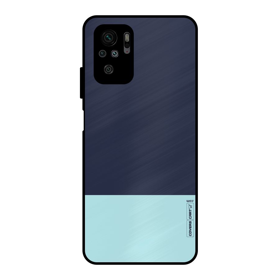 Pastel Blues Metal Back Case for Redmi Note 10S