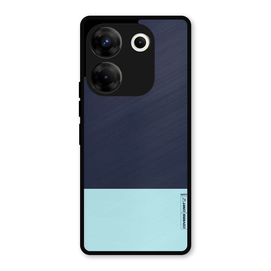 Pastel Blues Metal Back Case for Tecno Camon 20