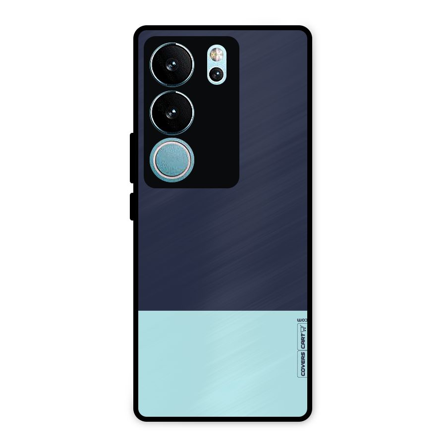 Pastel Blues Metal Back Case for Vivo V29