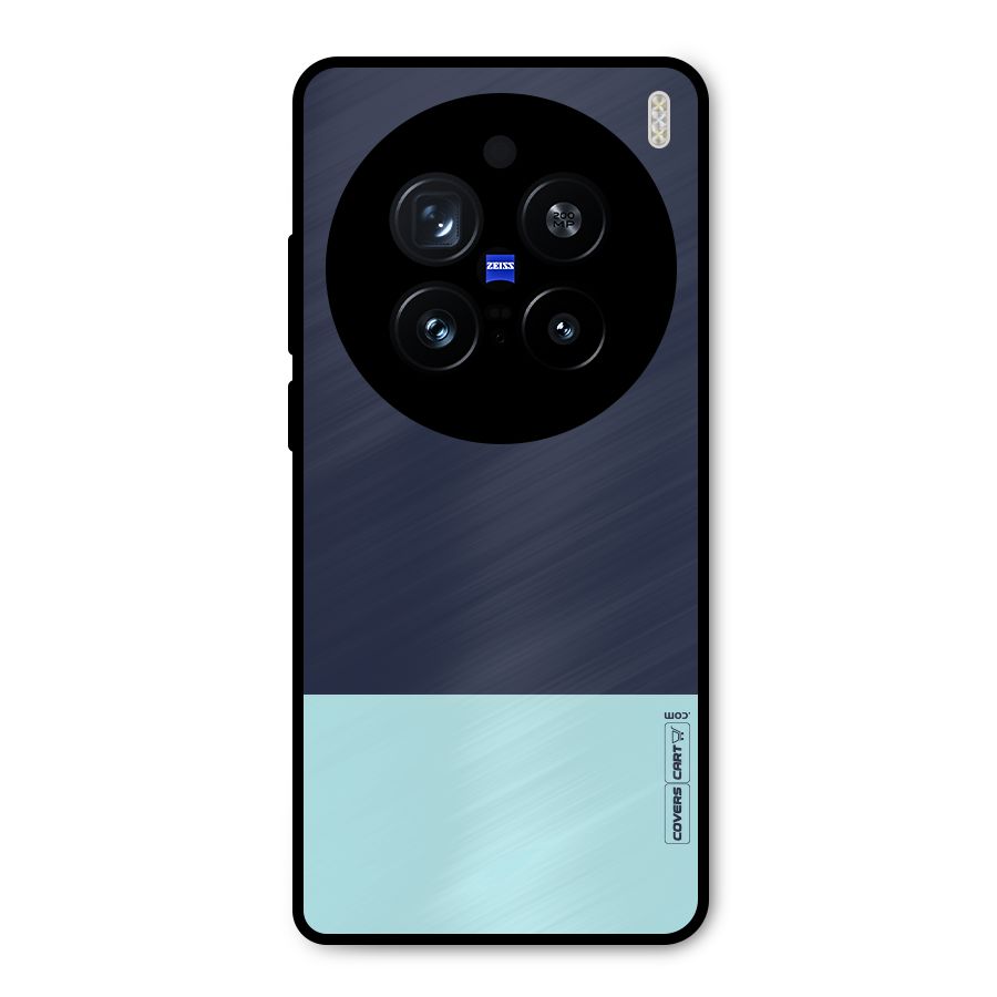Pastel Blues Metal Back Case for Vivo X200 Pro