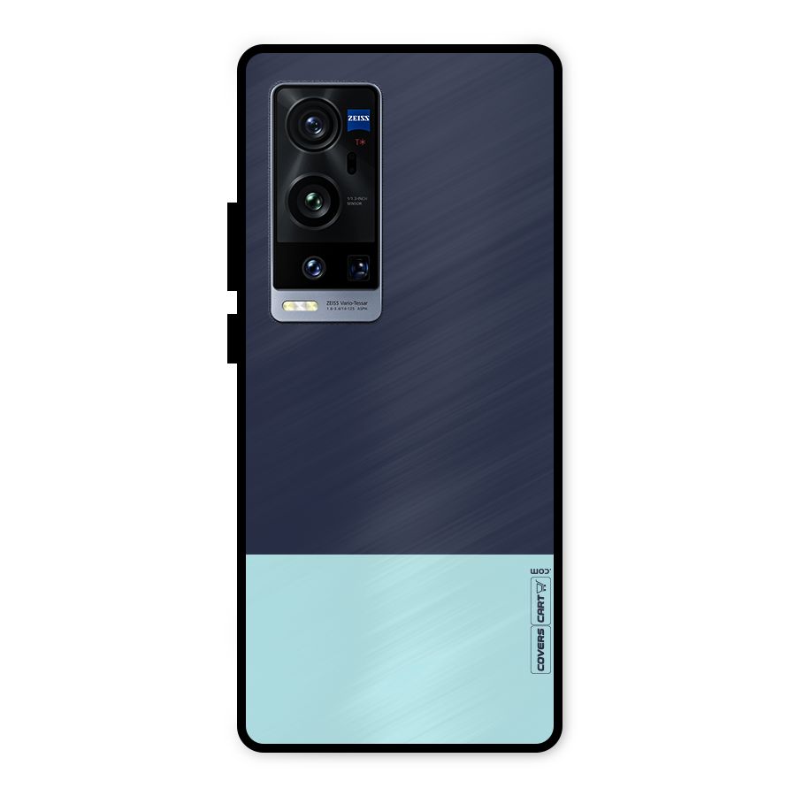 Pastel Blues Metal Back Case for Vivo X60 Pro Plus