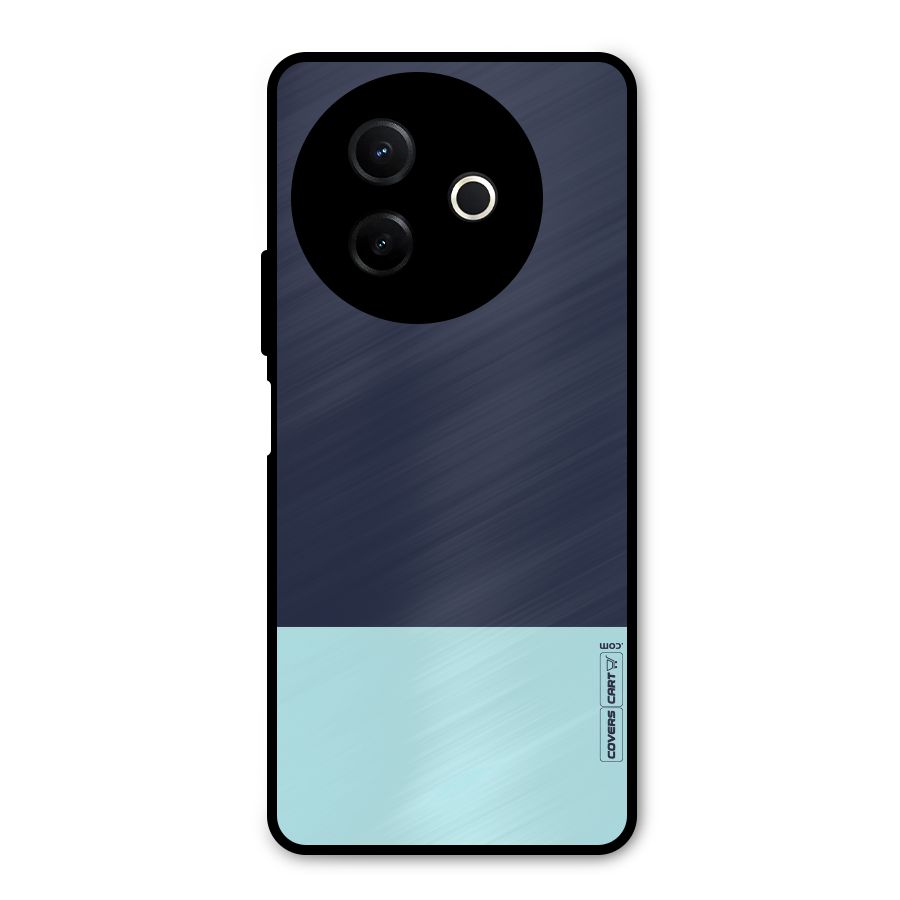 Pastel Blues Metal Back Case for Vivo Y39