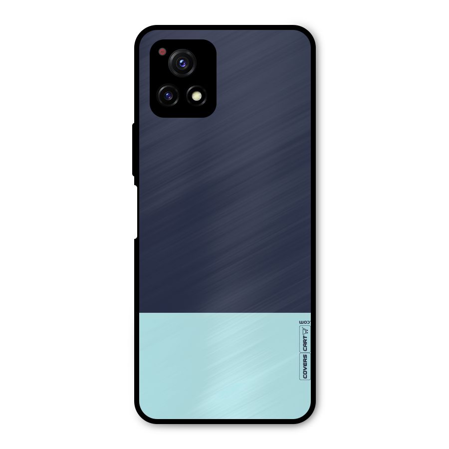 Pastel Blues Metal Back Case for Vivo Y72 5G