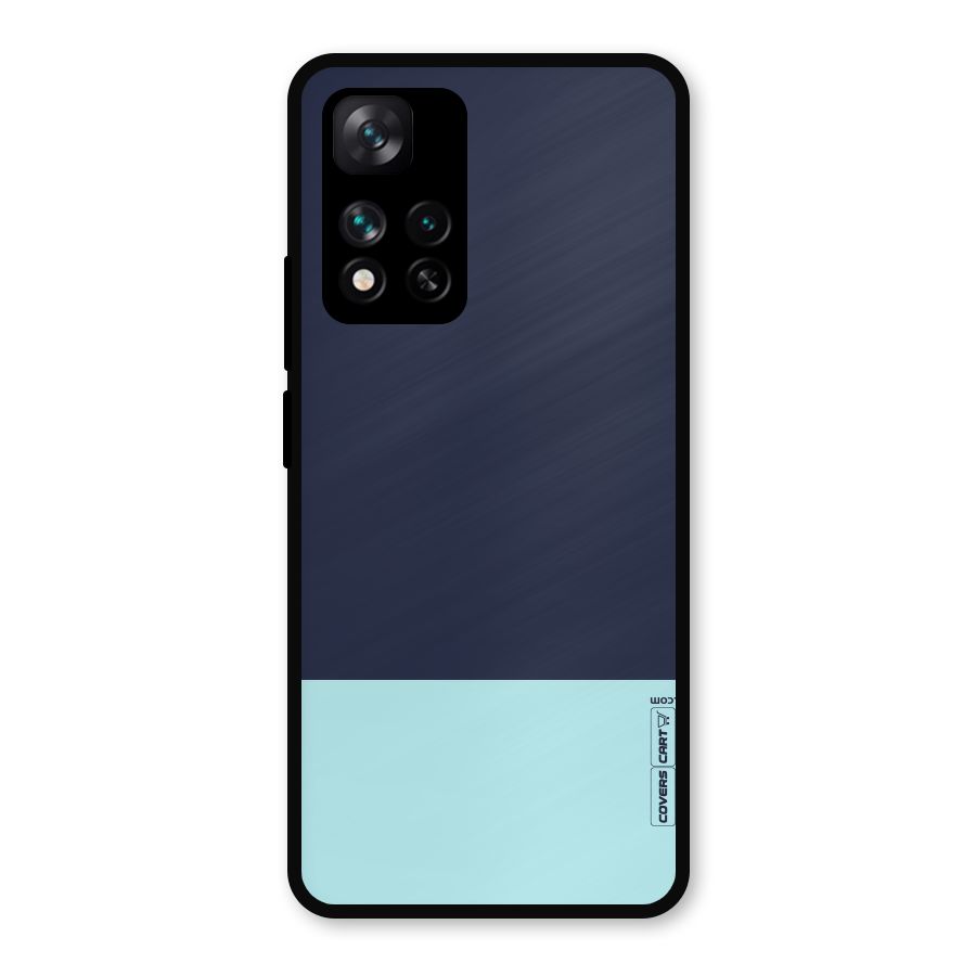 Pastel Blues Metal Back Case for Xiaomi 11i Hypercharge 5G