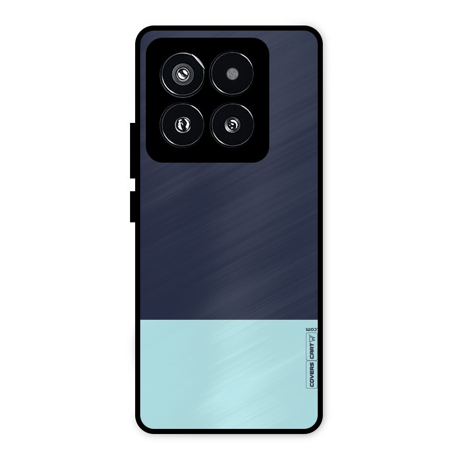 Pastel Blues Metal Back Case for Xiaomi 14 Pro