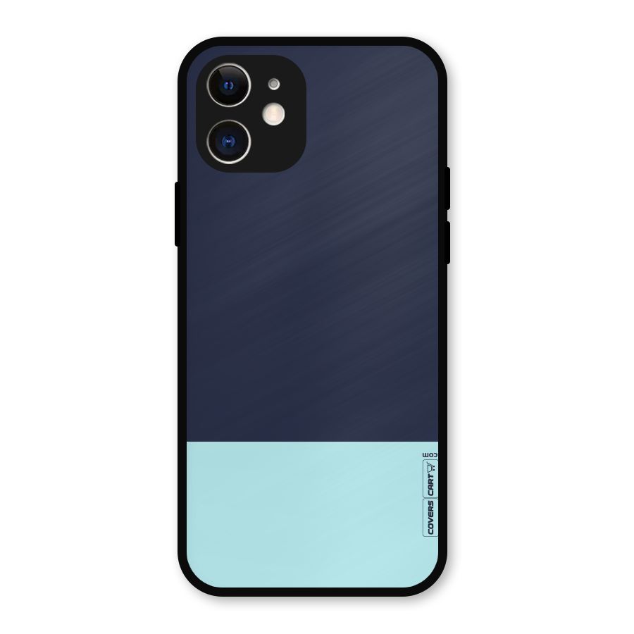 Pastel Blues Metal Back Case for iPhone 12
