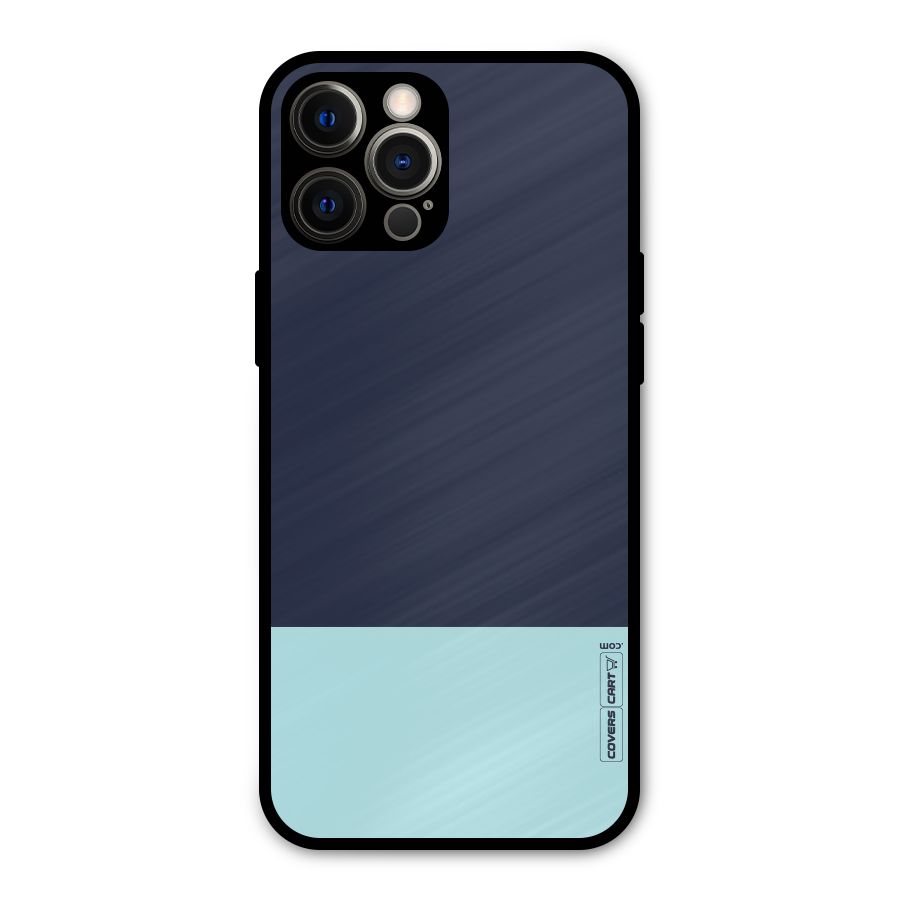 Pastel Blues Metal Back Case for iPhone 12 Pro Max