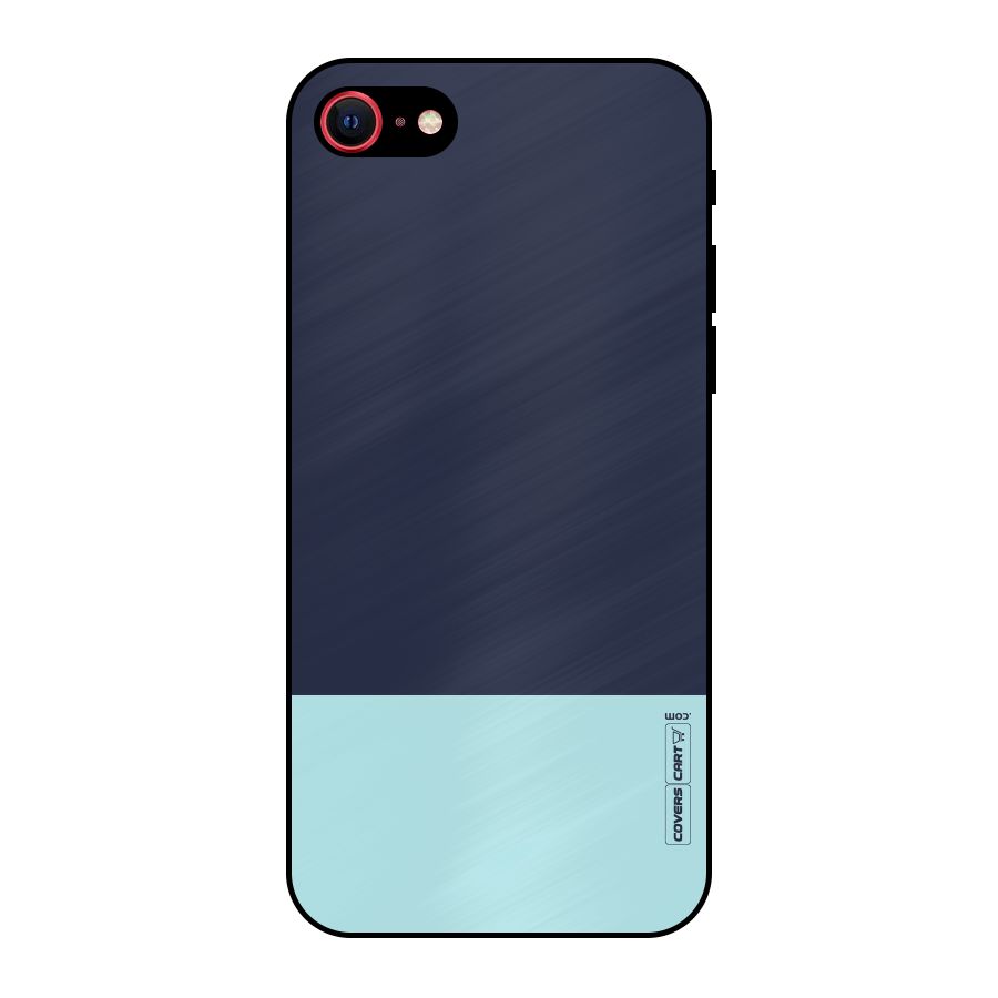Pastel Blues Metal Back Case for iPhone 7