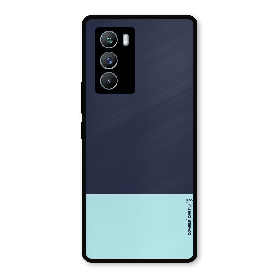 Pastel Blues Metal Back Case for iQOO 9 SE