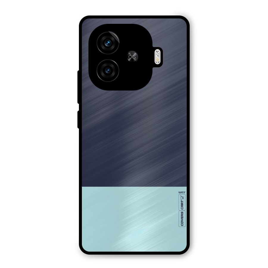 Pastel Blues Metal Back Case for iQOO Neo 10R
