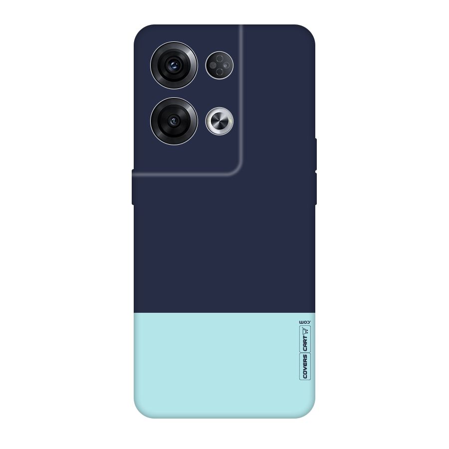 Pastel Blues Original Polycarbonate Back Case for Oppo Reno8 Pro 5G