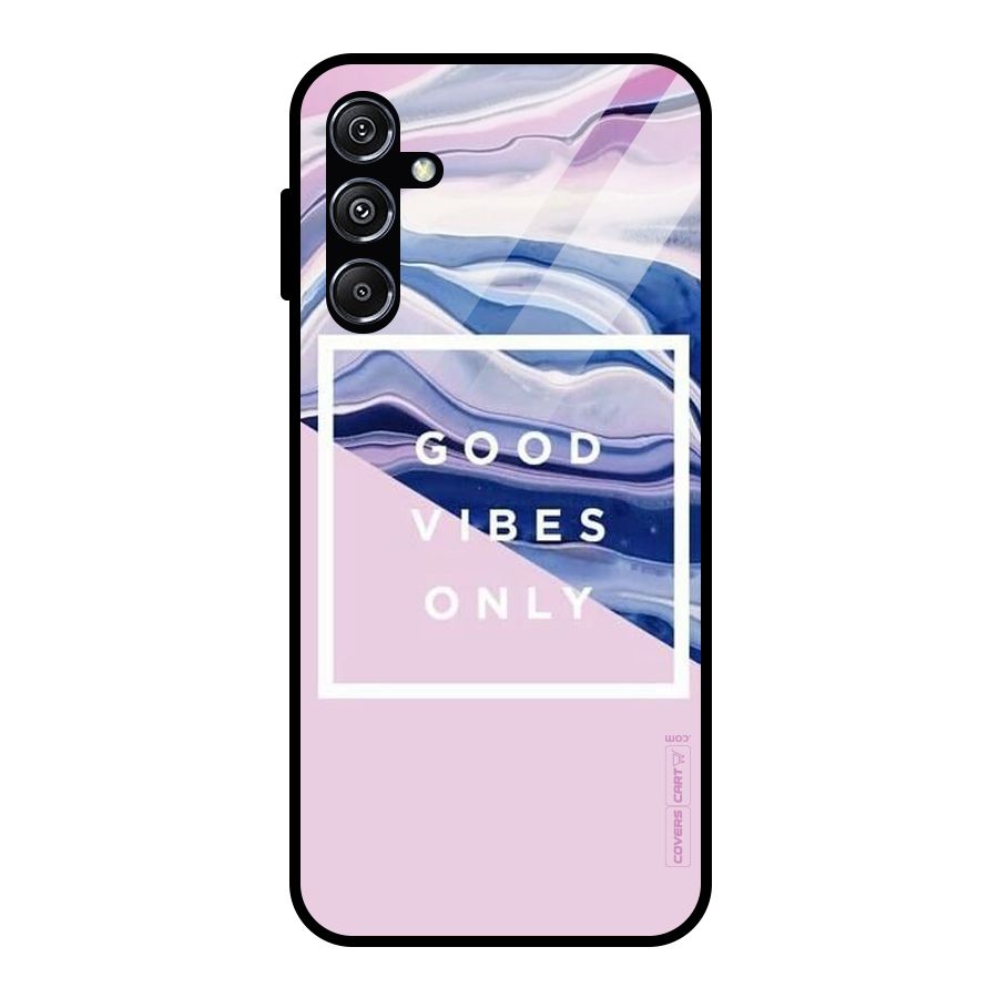 Pastel Color Vibes Glass Back Case for Galaxy M34 5G