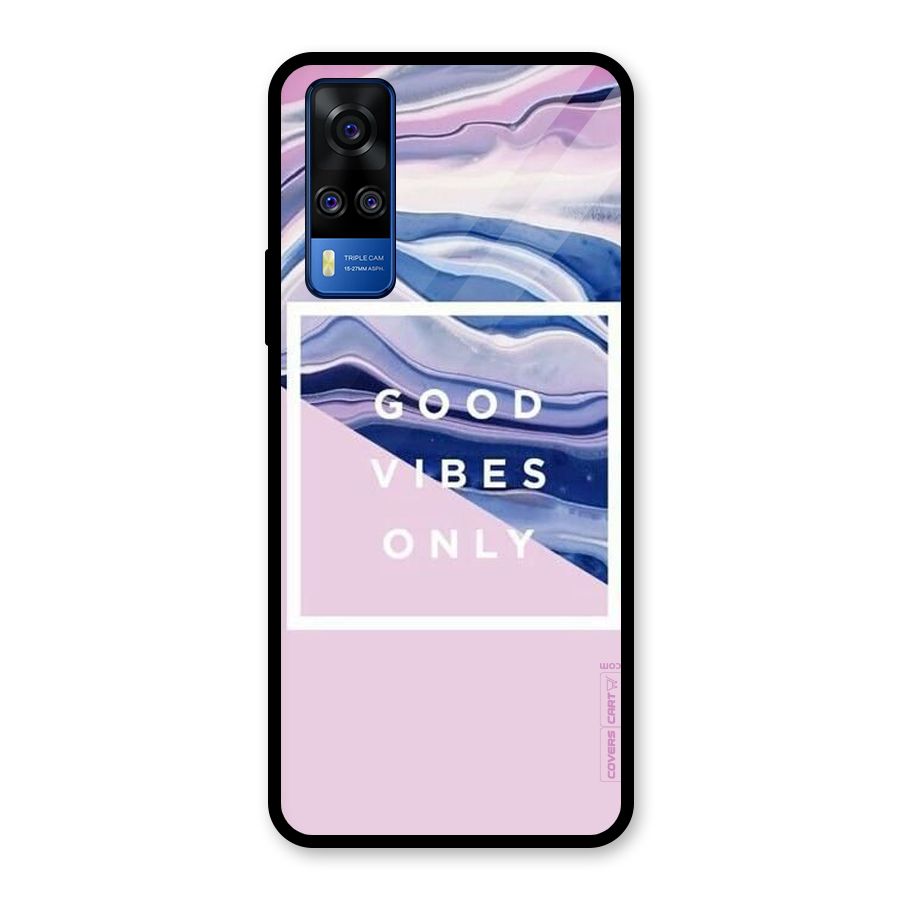 Pastel Color Vibes Glass Back Case for Vivo Y31
