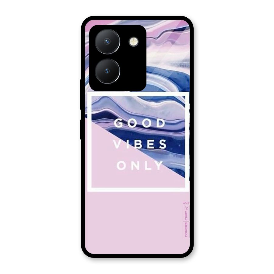 Pastel Color Vibes Glass Back Case for Vivo Y36