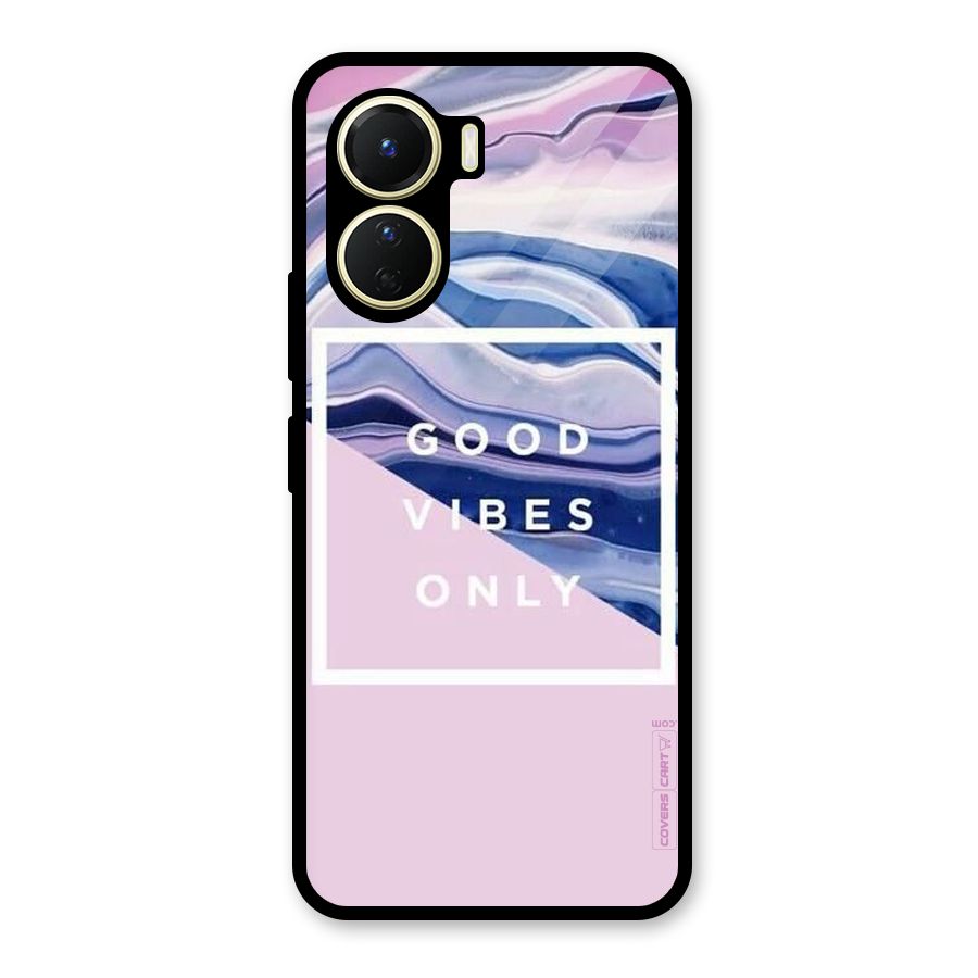 Pastel Color Vibes Glass Back Case for Vivo Y56