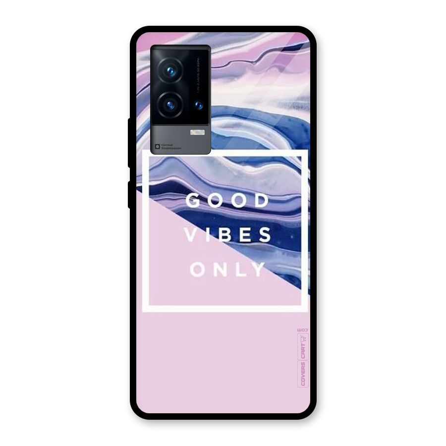 Pastel Color Vibes Glass Back Case for iQOO 9 5G
