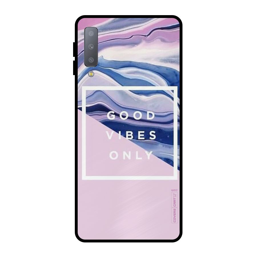 Pastel Color Vibes Metal Back Case for Galaxy A7 (2018)