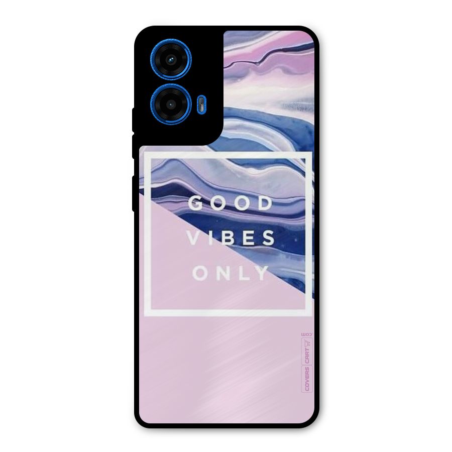 Pastel Color Vibes Metal Back Case for Moto G45