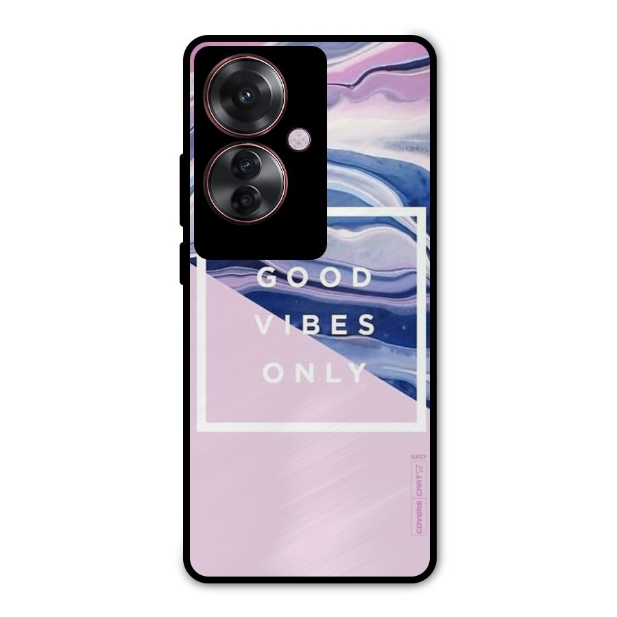 Pastel Color Vibes Metal Back Case for Oppo F25 Pro