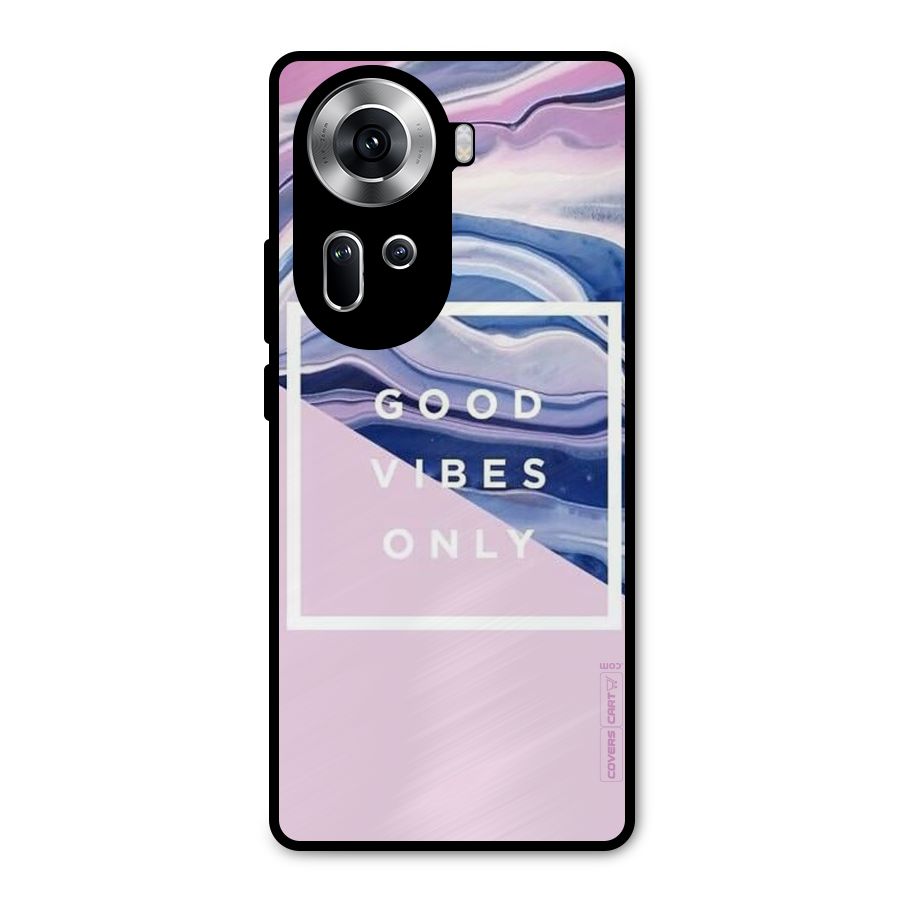 Pastel Color Vibes Metal Back Case for Oppo Reno11 5G